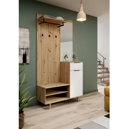 Esikusein peegliga SVEN, pruun/valge