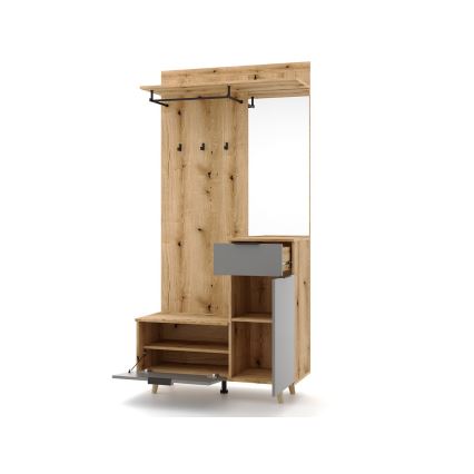 Esikusein SVEN peegliga, pruun/grafiit