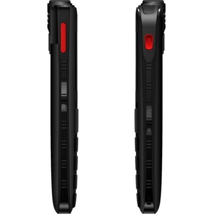 Evolveo - EasyPhone FL, eakatele mõeldud mobiiltelefon, must