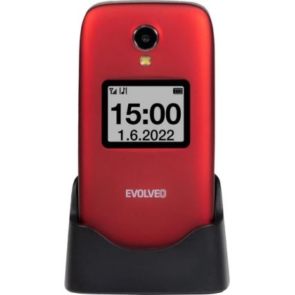 Evolveo - EasyPhone FS, klapiga mobiiltelefon 2.8 punane