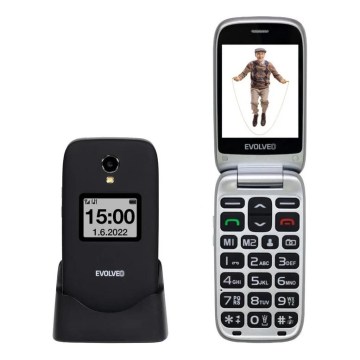 Evolveo - EasyPhone FS klapiga mobiiltelefon eakatele 2.8