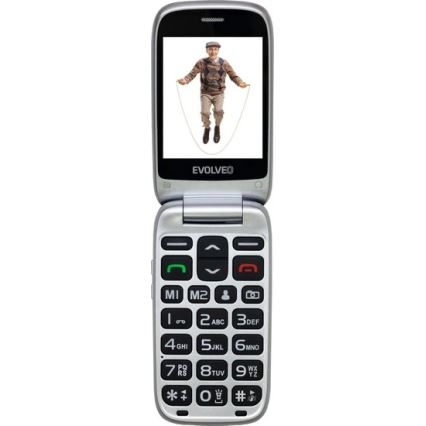 Evolveo - EasyPhone FS klapptelefon eakatele 2.8 punane