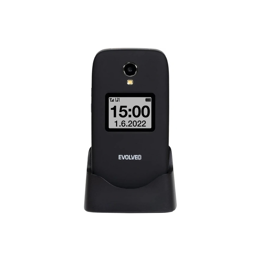Evolveo - EasyPhone FS kokkupandav mobiiltelefon eakatele 2.8 must