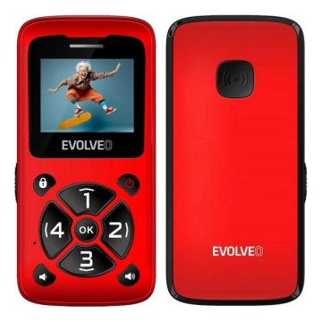 Evolveo - EasyPhone ID, eakate mobiiltelefon punane