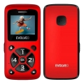 Evolveo - EasyPhone ID eakatele mõeldud mobiiltelefon, punane