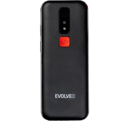 Evolveo - EasyPhone LT 4G eakatele mõeldud must mobiiltelefon