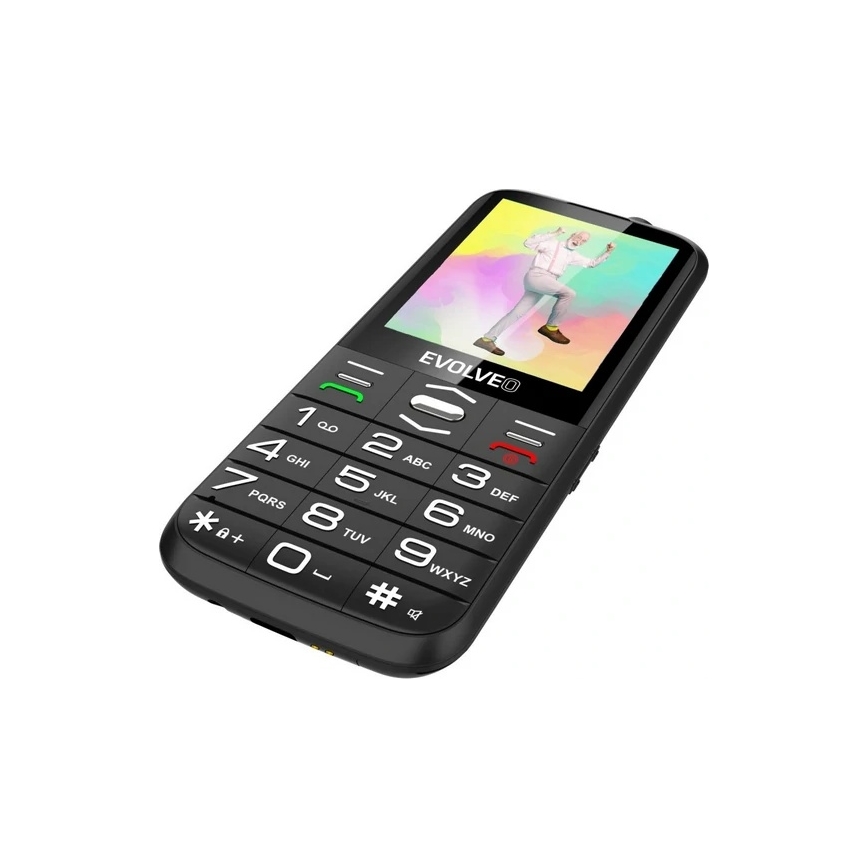 Evolveo - EasyPhone XO mobiiltelefon eakatele, must