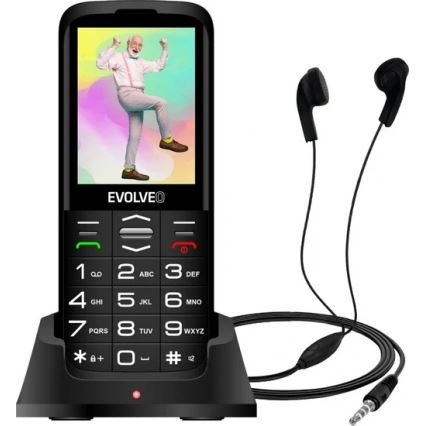Evolveo - EasyPhone XO mobiiltelefon eakatele, must
