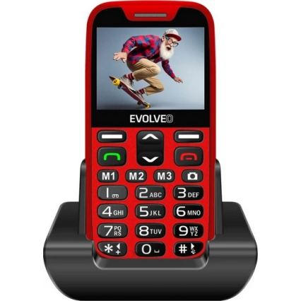 Evolveo - EasyPhone XR, 4G mobiiltelefon eakatele, punane