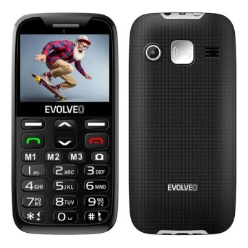 Evolveo - EasyPhone XR, 4G-toega mobiiltelefon eakatele, must