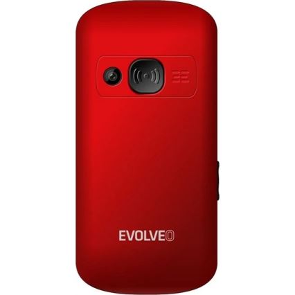 Evolveo - EasyPhone XS, mobiiltelefon eakatele, punane