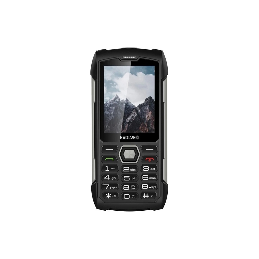 Evolveo - StrongPhone H1, veekindel Dual SIM-telefon, must/hõbedane