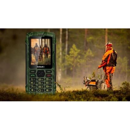 Evolveo - StrongPhone H1 veekindel topelt-SIM-telefon jahikamuflaaž