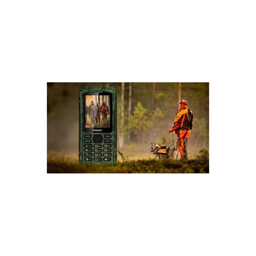 Evolveo - StrongPhone H1 veekindel topelt-SIM-telefon jahikamuflaaž