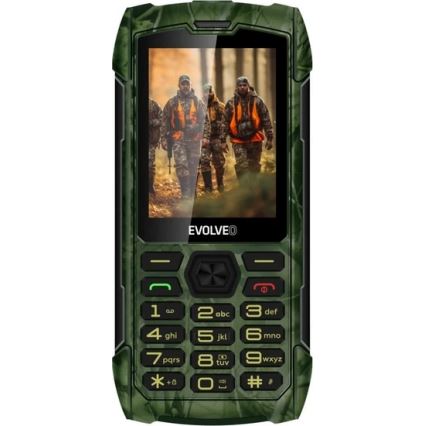 Evolveo - StrongPhone H1 veekindel topelt-SIM-telefon jahikamuflaaž