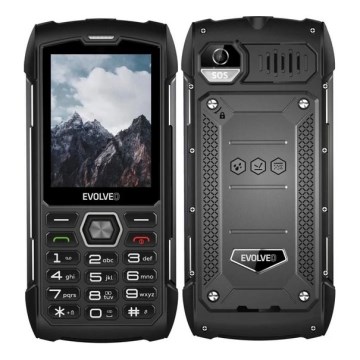 Evolveo - StrongPhone H1 veekindel topelt-SIM-telefon must/hall