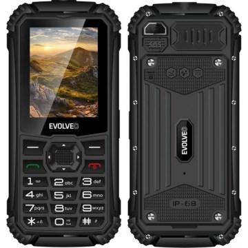 Evolveo - StrongPhone Q1, veekindel Dual SIM telefon, must