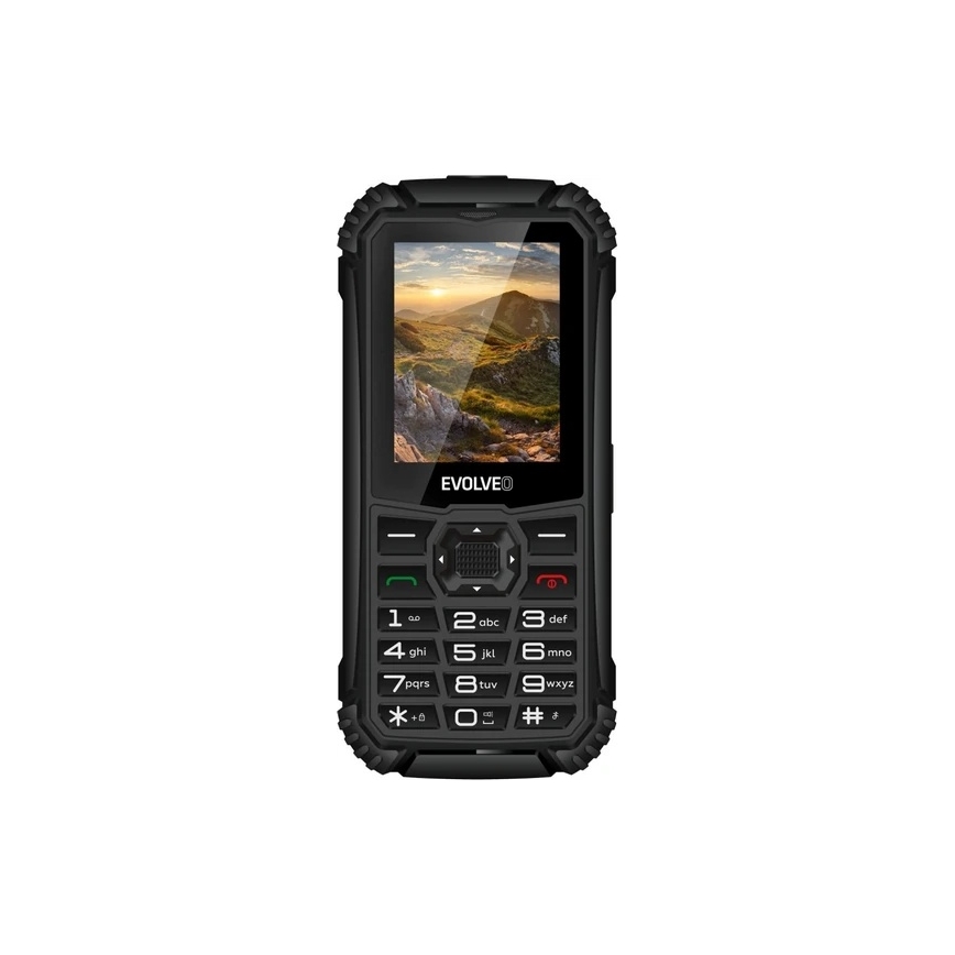 Evolveo - StrongPhone Q1, veekindel Dual SIM telefon, must