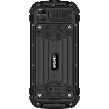 Evolveo - StrongPhone Q1, veekindel Dual SIM telefon, must