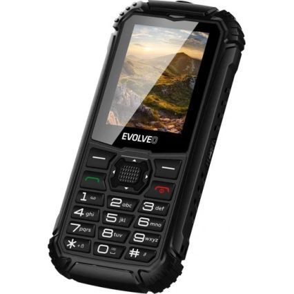 Evolveo - StrongPhone Q1, veekindel Dual SIM telefon, must