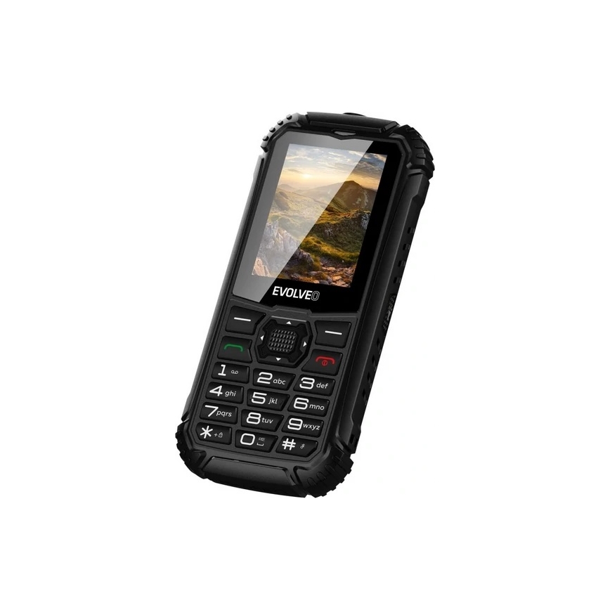 Evolveo - StrongPhone Q1, veekindel Dual SIM telefon, must