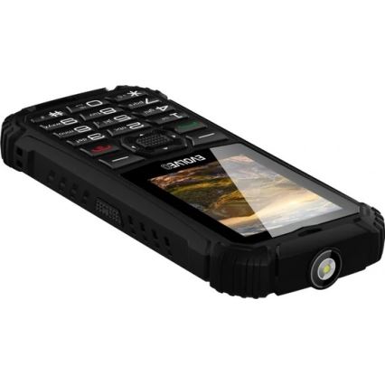 Evolveo - StrongPhone Q1, veekindel Dual SIM telefon, must