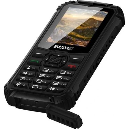 Evolveo - StrongPhone Q1, veekindel Dual SIM telefon, must