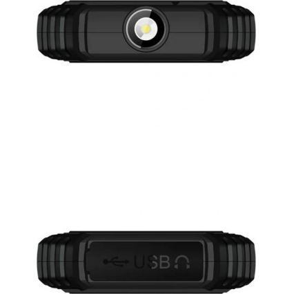 Evolveo - StrongPhone Q1, veekindel Dual SIM-telefon, must/oranž