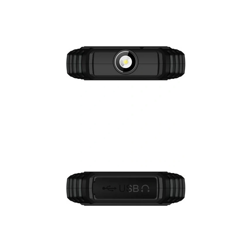 Evolveo - StrongPhone Q1, veekindel Dual SIM-telefon, must/oranž