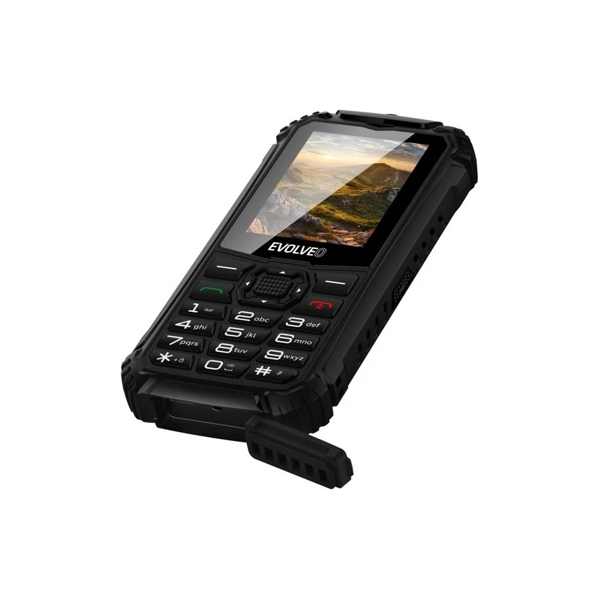 Evolveo - StrongPhone Q1 veekindel topelt-SIM-telefon, must