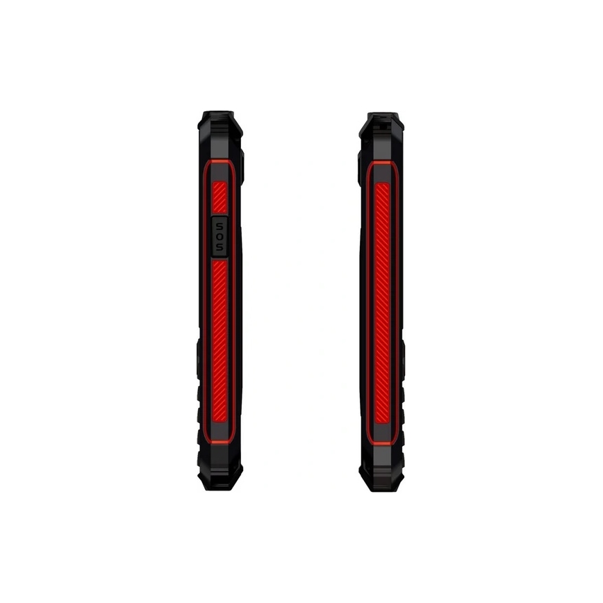 Evolveo - StrongPhone W4, veekindel Dual SIM-telefon, must/punane