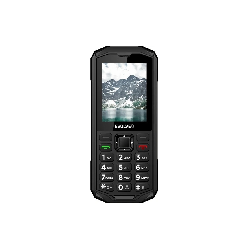 Evolveo - StrongPhone X5, veekindel Dual-SIM-telefon must/hall