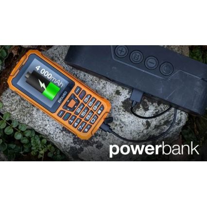 Evolveo - StrongPhone Z6, veekindel Dual SIM-telefon oranž