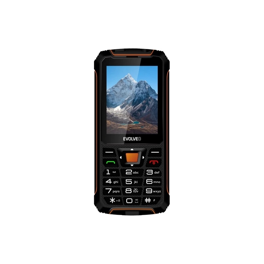 Evolveo - StrongPhone Z6 veekindel Topelt-SIM-telefon must/oranž