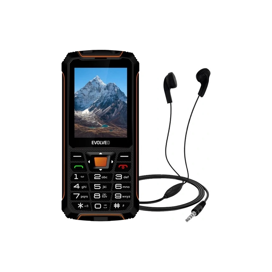 Evolveo - StrongPhone Z6 veekindel Topelt-SIM-telefon must/oranž