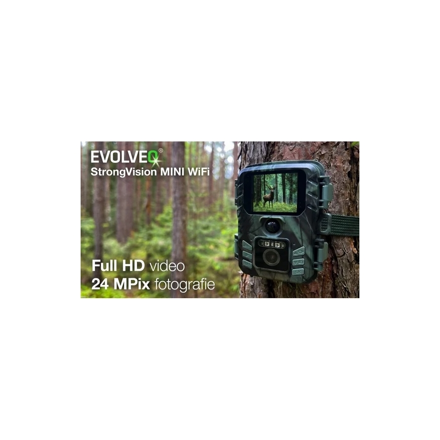 Evolveo - StrongVision MINI Wi-Fi metsloomakaamera/turvakamera rakendusega
