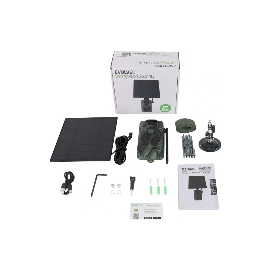 Evolveo - StrongVision Solar 4G, 4G metsakaamera mobiilirakenduse ja päikesepaneeliga