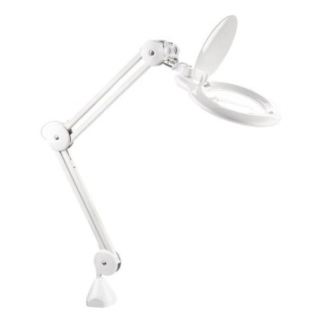 Extol - hämardatav laualamp luubiga, LED/10W/230V, valge