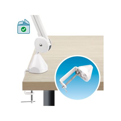 Extol - hämardatav laualamp luubiga, LED/10W/230V, valge