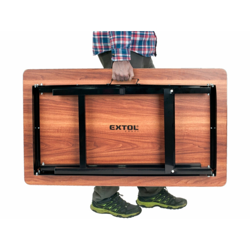 Extol - Kokkupandav töölaud 100x60 cm pruun/must
