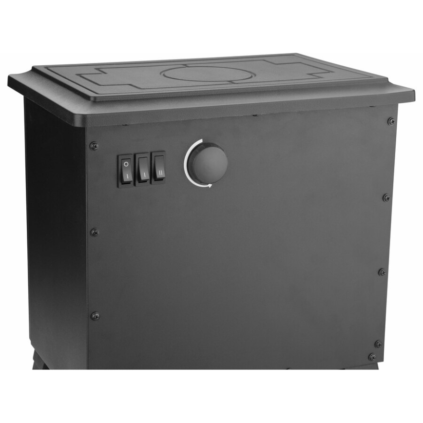 Extol - LED Elektrikamin koos küttega LED/1800W/230V 40,6x35,5 cm