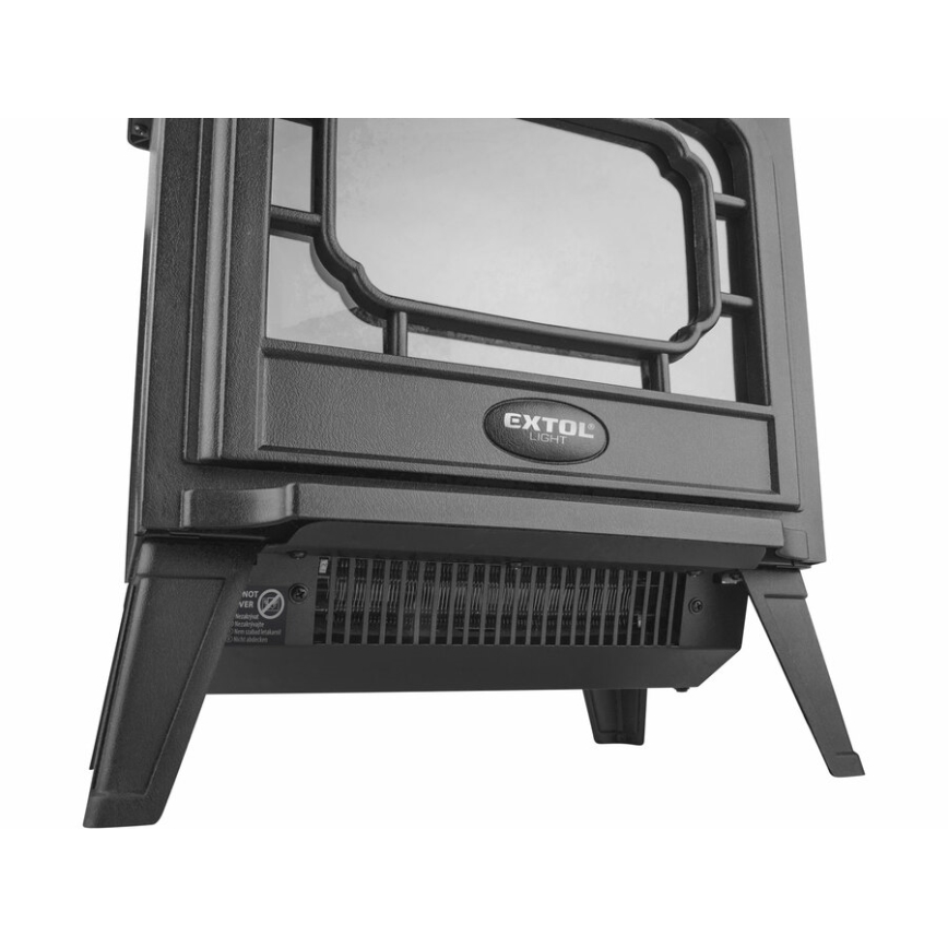 Extol - LED Elektrikamin koos küttega LED/1800W/230V 40,6x35,5 cm