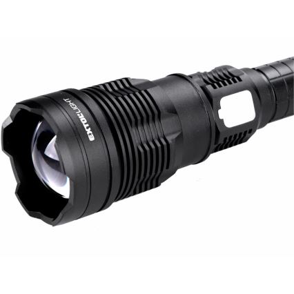 Extol - LED Hämardatav laetav taskulamp akupangaga LED/60W/10000 mAh 8000 lm IPX4 must