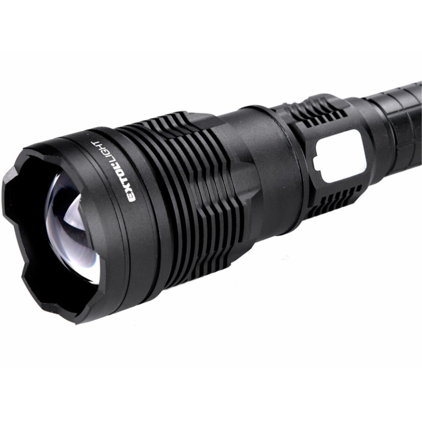 Extol - LED Hämardatav laetav taskulamp akupangaga LED/60W/10000 mAh 8000 lm IPX4 must