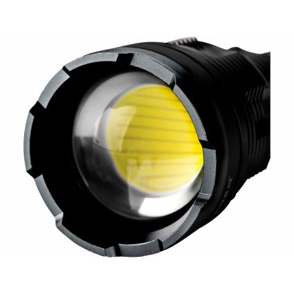 Extol - LED Hämardatav laetav taskulamp akupangaga LED/60W/10000 mAh 8000 lm IPX4 must