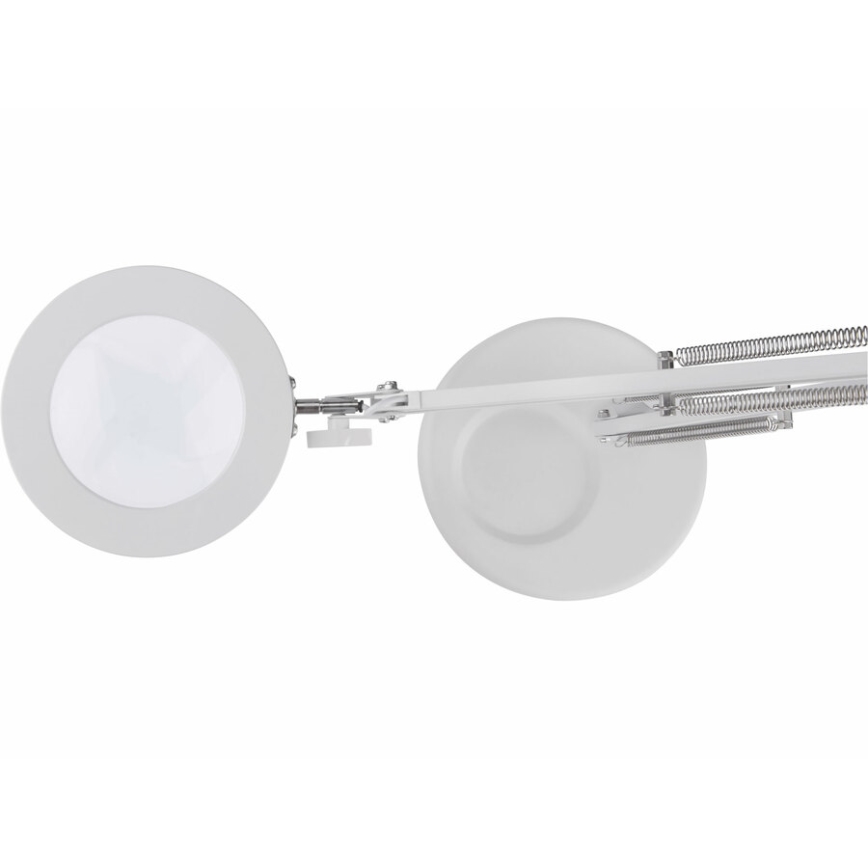 Extol - LED Hämardatav laualamp koos luubiga LED/8W/5V 2900/4500/7500K valge