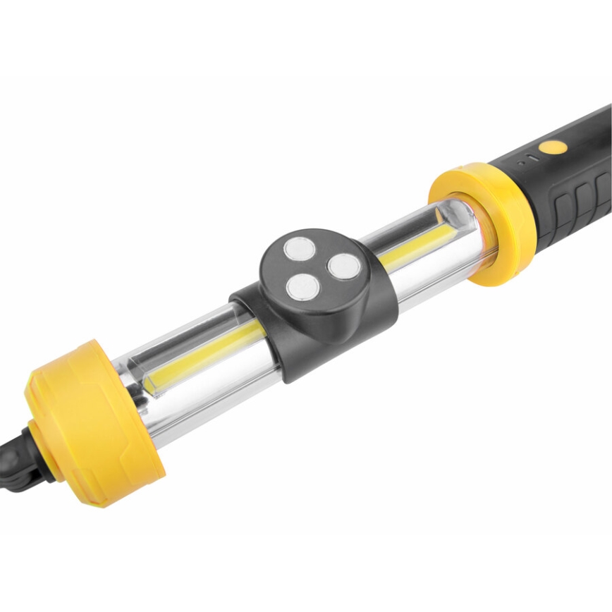 Extol - LED Laetav kaasaskantav lamp LED/2000 mAh/3,6V must/kollane