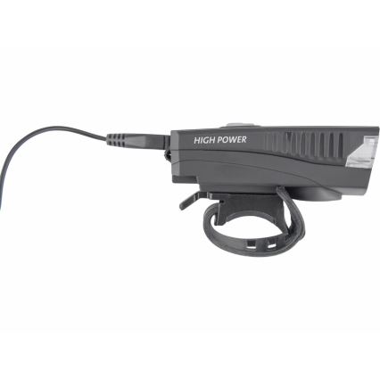 Extol - LED Laetav taskulamp koos jalgratta pasunaga LED/5W/1200 mAh/3,7V IPX4