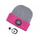 Extol - Müts pealambi ja USB laadimisega 300 mAh hall/roosa, suurus UNI