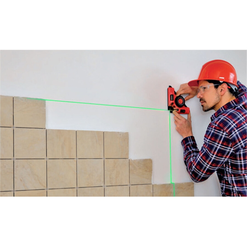 Extol Premium - Lasernurk 90° elektrilise iminapa mooduliga 5V/1000 mAh